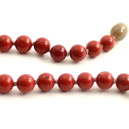 Jasper Gemstone Knotted Red Anklet Bracelet-2
