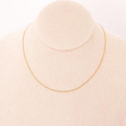 Gold-plated and 18k gold-plated stainless steel cable chain-0