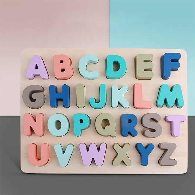 English Alphabet Wooden Puzzle Abc-1