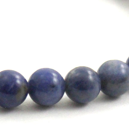 Stretch Bracelet With Blue Sodalite Gemstones-2