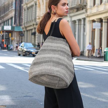 Dobi Shoulder Tote - Black-1