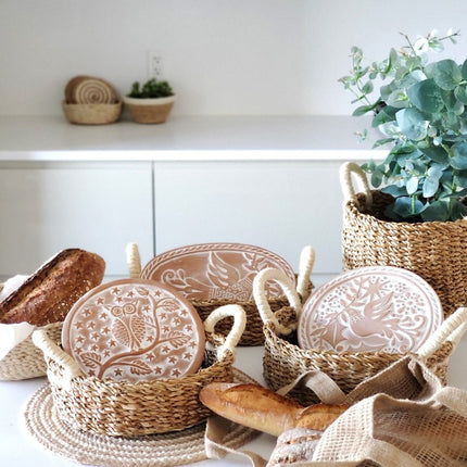 Bread Warmer & Basket - Bird Oval-2