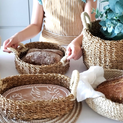 Bread Warmer & Basket - Bird Oval-1