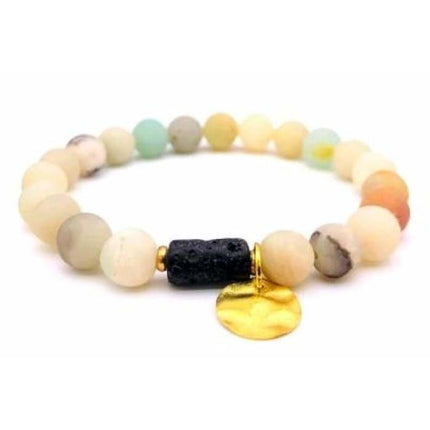 Sun Goddess Lava Stone Essential Oil Bracelet Light-0