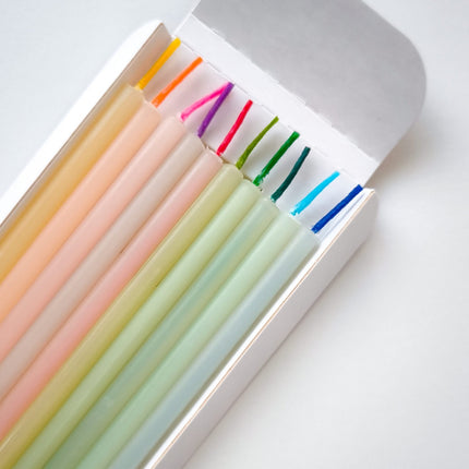white beeswax Birthday Candles-2