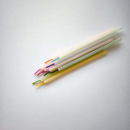 white beeswax Birthday Candles-4