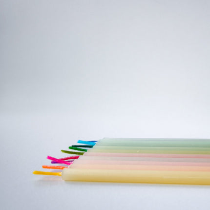 white beeswax Birthday Candles-3
