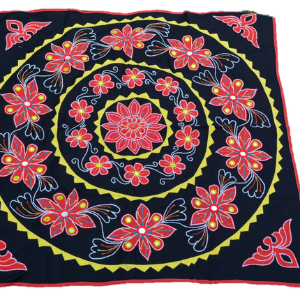 OMSutra Mandala Applique Boho Tapestry for Wall Decor-0