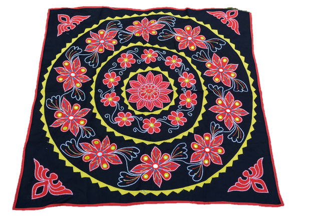 OMSutra Mandala Applique Boho Tapestry for Wall Decor-0