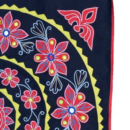 OMSutra Mandala Applique Boho Tapestry for Wall Decor-3