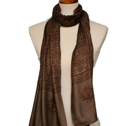 OM Yoga Meditation Mantra Prayer Shawl - Large-6