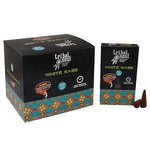 White Sage Backflow Incense Cones - 10 Cones