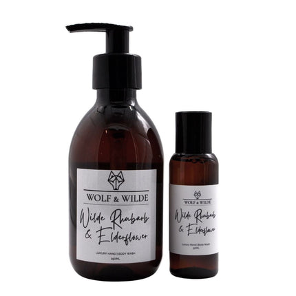 Wilde Rhubarb & Elderflower Travel Size Luxury Hand & Body Wash 50ML