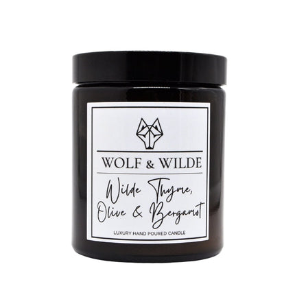 Wilde Thyme, Olive & Bergamot Luxury Handmade Scented Candle